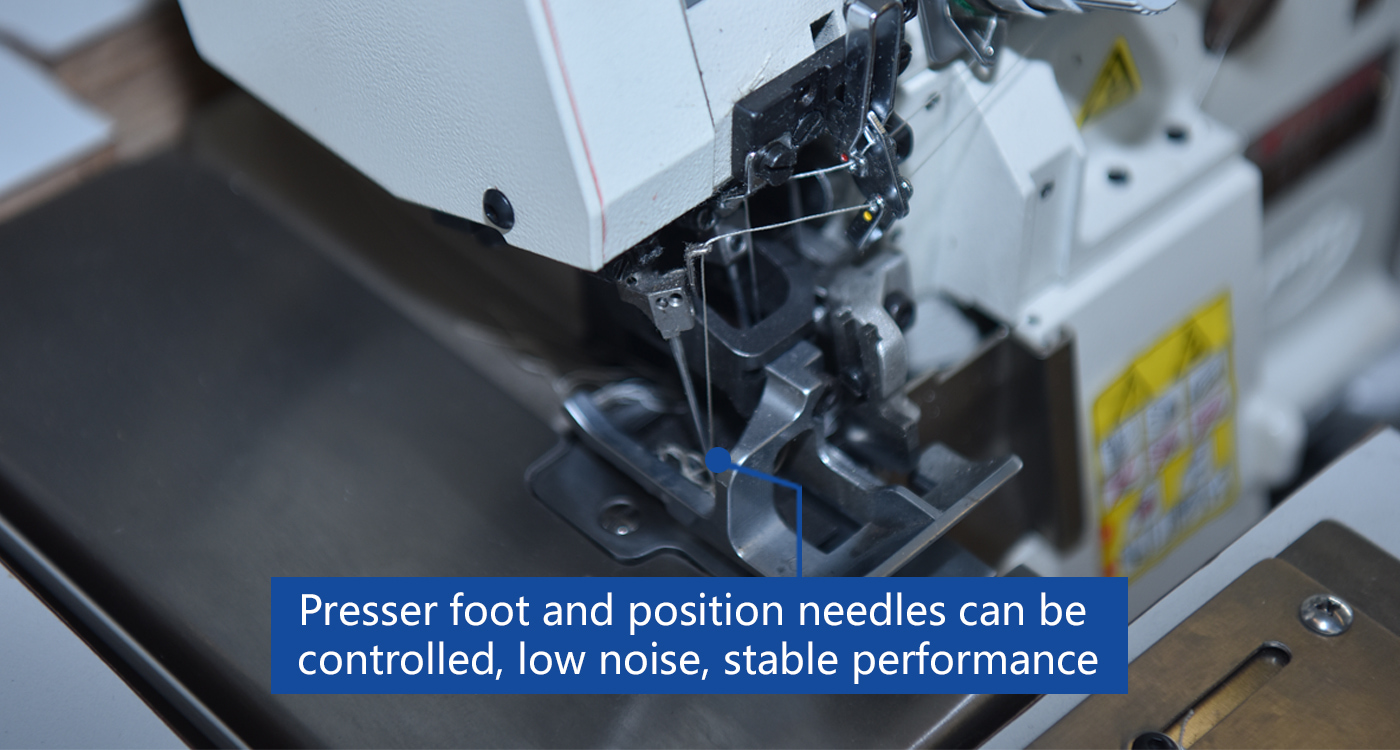Presser foot and position needles can be controlled, low noise, stable performance