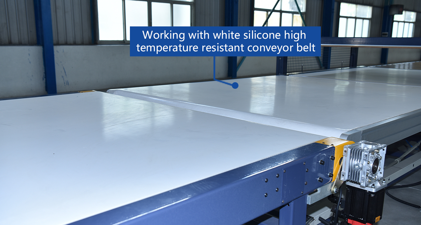 White Silicone High & Temperature Resistant Conveyor Belt